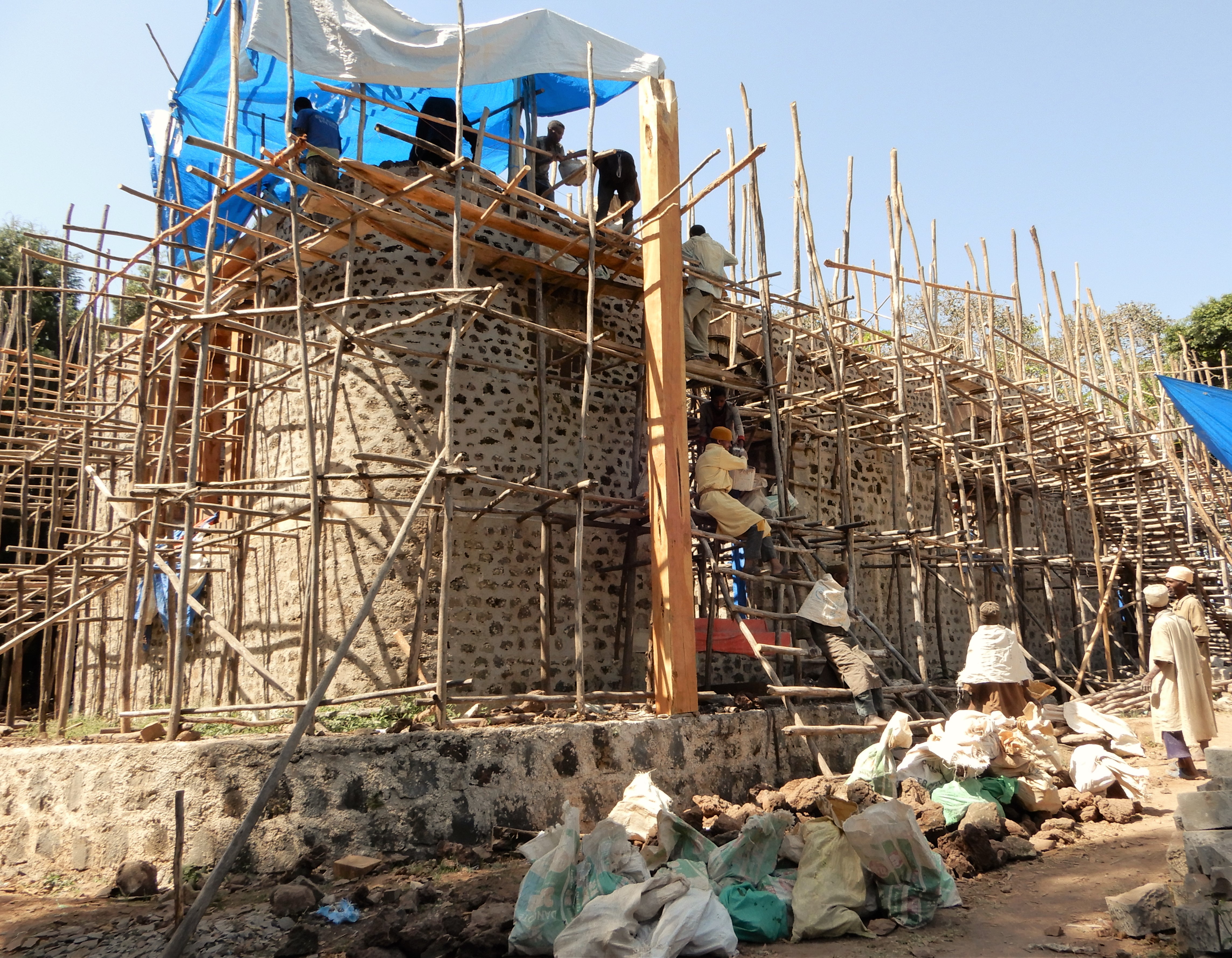 The peaceful, melancholy, construction site at Daga