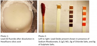 Sometimes the obvious answer is the correct one. M Womersleys were sent a sample of material that had leached out of some restoration work