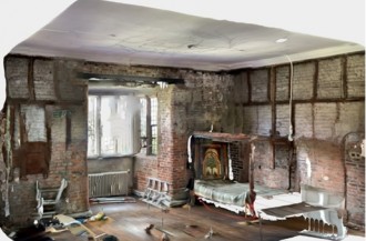 Miss Scott's room, Temple Newsam House: Investigation into the condition of the historic ceiling plaster