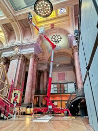 Inspecting and preparing a plaster repair specification for the sublime halls at the Royal Exchange