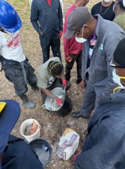 Conservation cleaning, metal work and masonry repairs at the cemetery of St John the Divine
